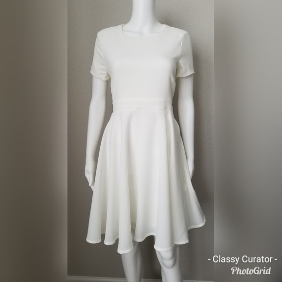 *HP* ASOS Ivory drop hem skater dress - Picture 5 of 6